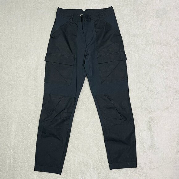 H & M Move Pants‎ Cargo Stretch Black Medium Lightweight Athleisure - Picture 1 of 16